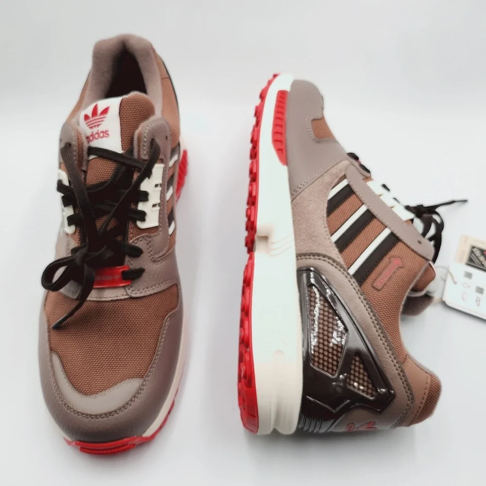 Mens Size 9 Adidas Golf Shoes 8000 Gore-Tex Spikeless Lace-Up Brown Red JP5258